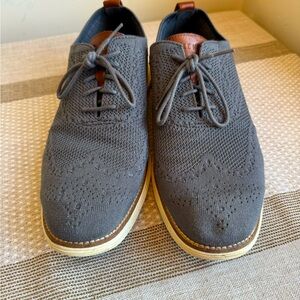Cole Haan Dark Gray Knit Oxfords